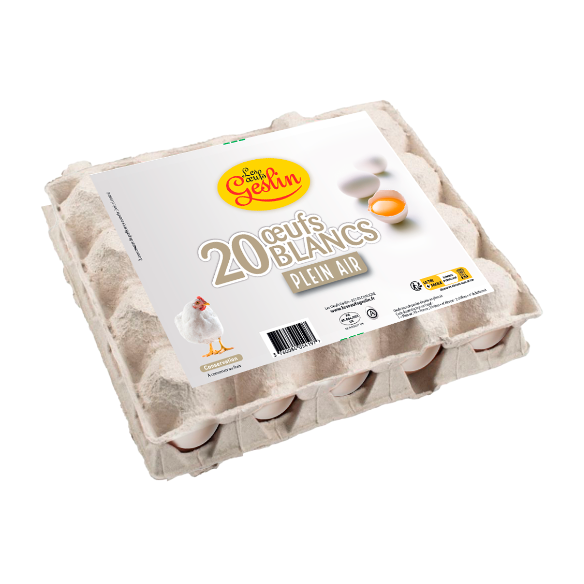 BOITE DE 20 OEUFS GROS