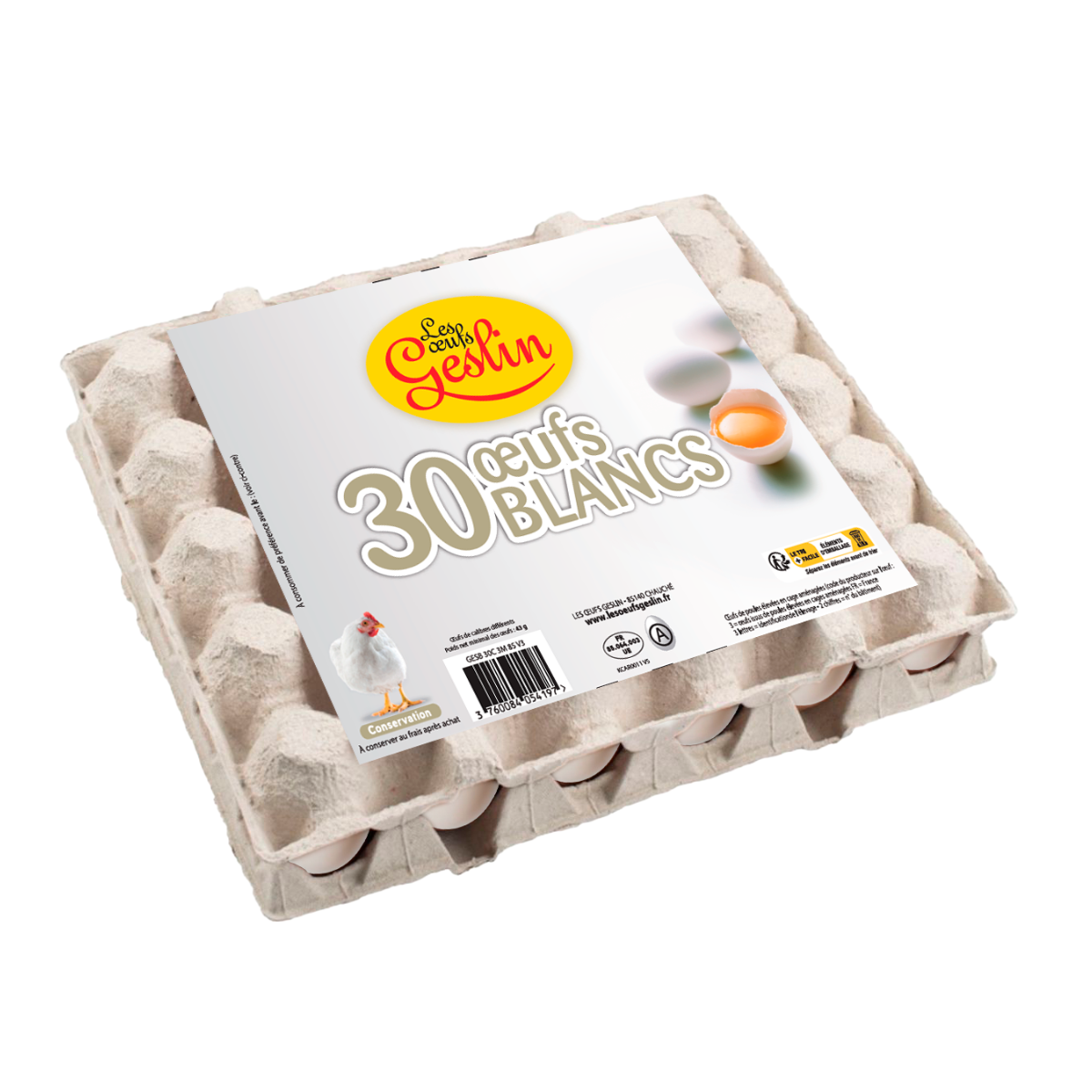 BOITE DE 30 OEUFS MOYEN