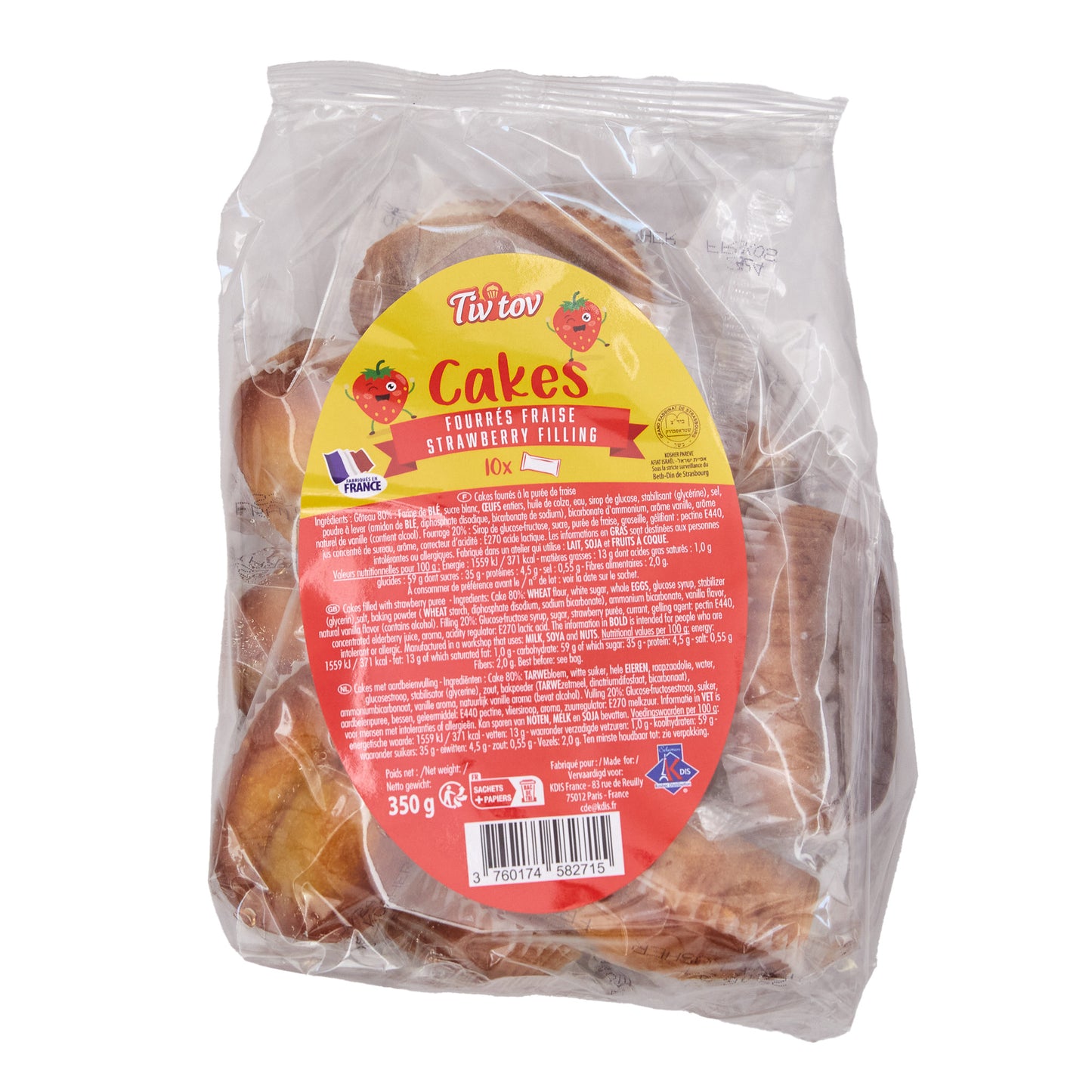 BAG OF 10 STRAWBERRY CAKES